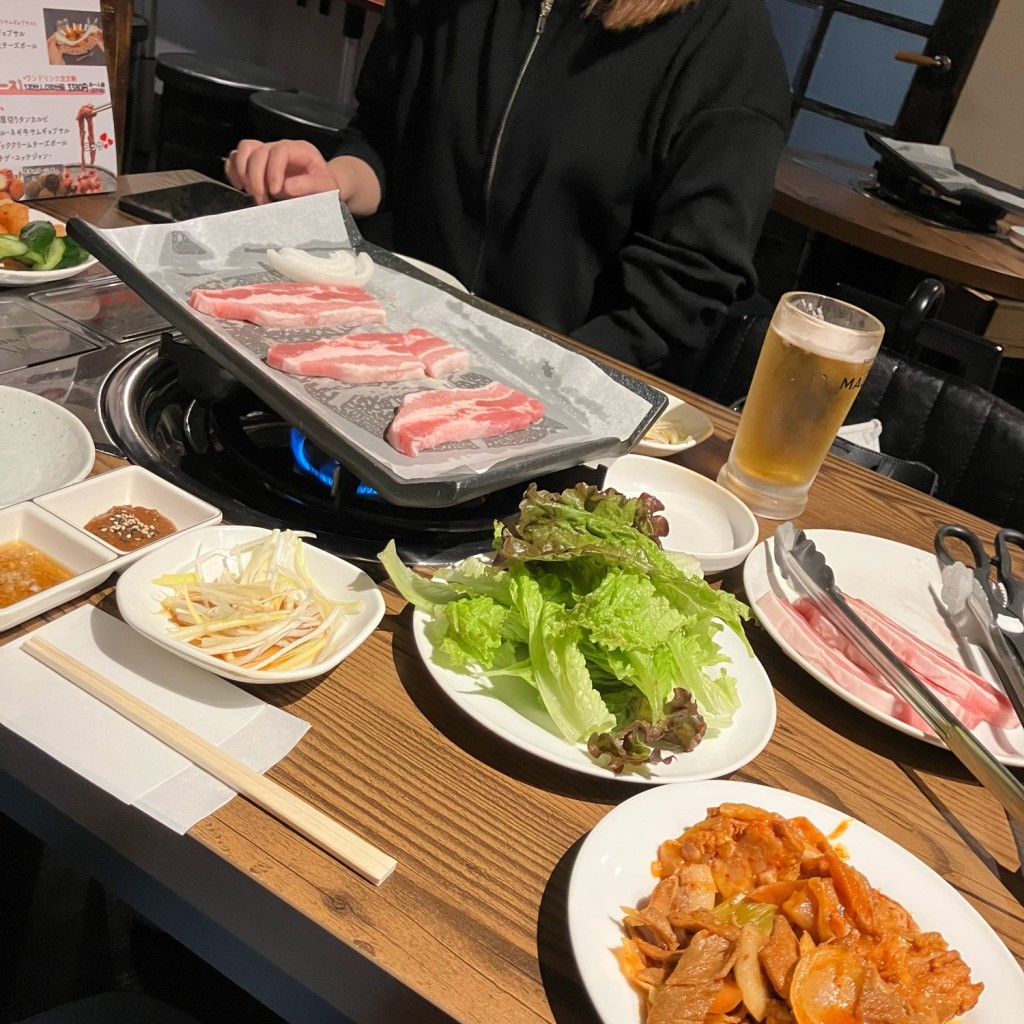 ピカボンさんが投稿した東池袋韓国料理のお店生サムギョプサル食べ放題 暗証番号肉肉 池袋サンシャイン通り店/ナマサムギョプサルタベホウダイ アンショウバンゴウニクニクイケブクロサンシャインドオリテンの写真