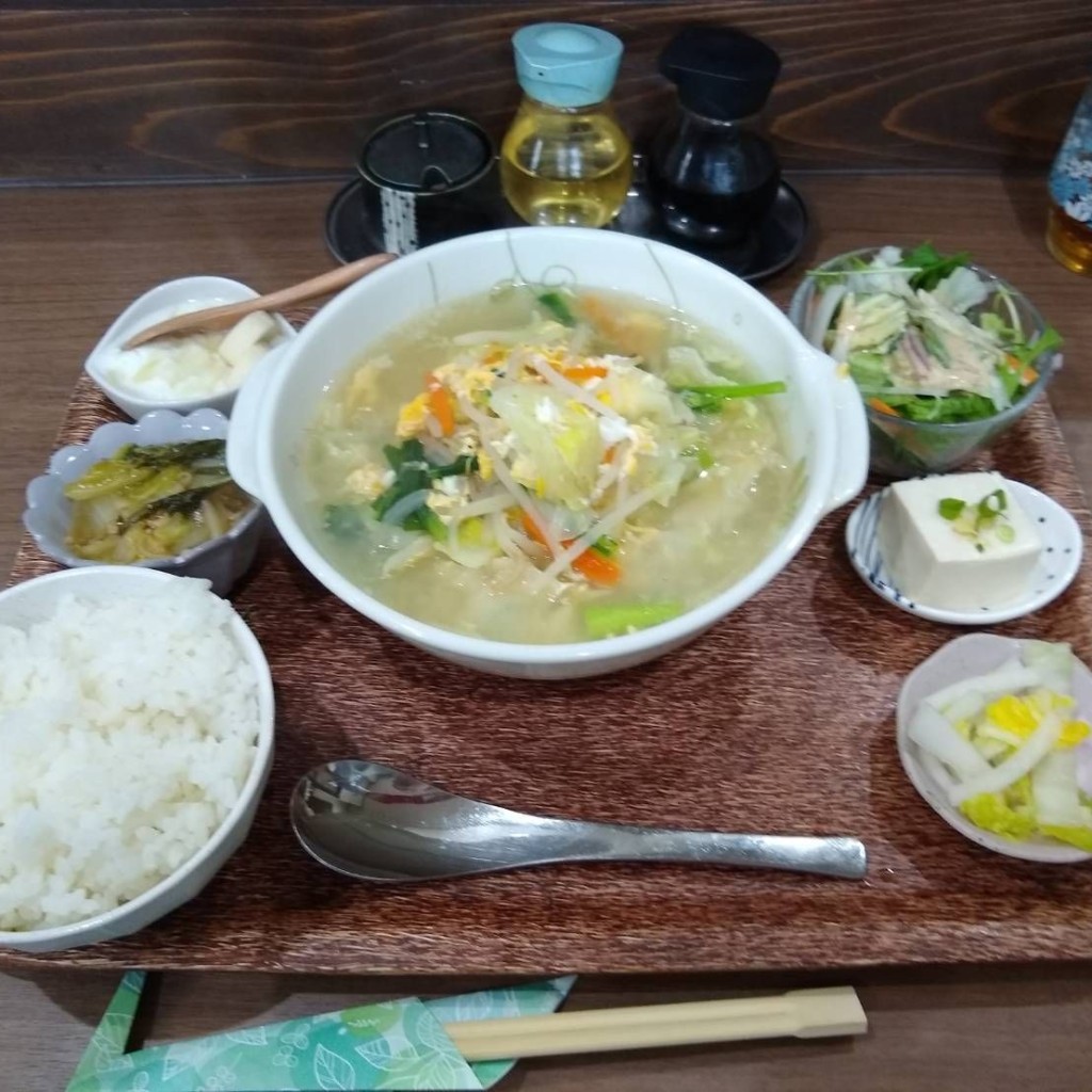 ユーザーが投稿したスープギョーザランチの写真 - 実際訪問したユーザーが直接撮影して投稿した今市定食屋たきたの写真