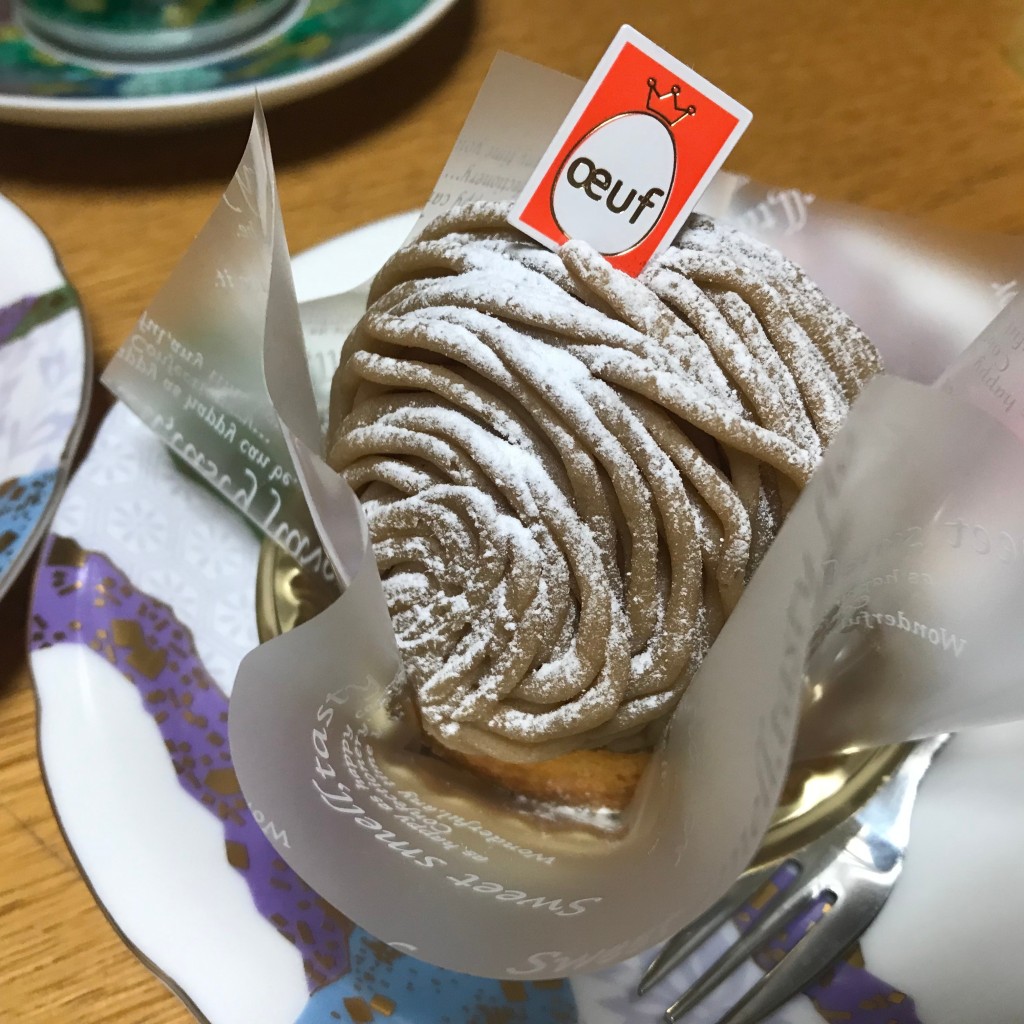 ユーザーが投稿したモンブランの写真 - 実際訪問したユーザーが直接撮影して投稿した西宮市ケーキパティスリー oeufの写真