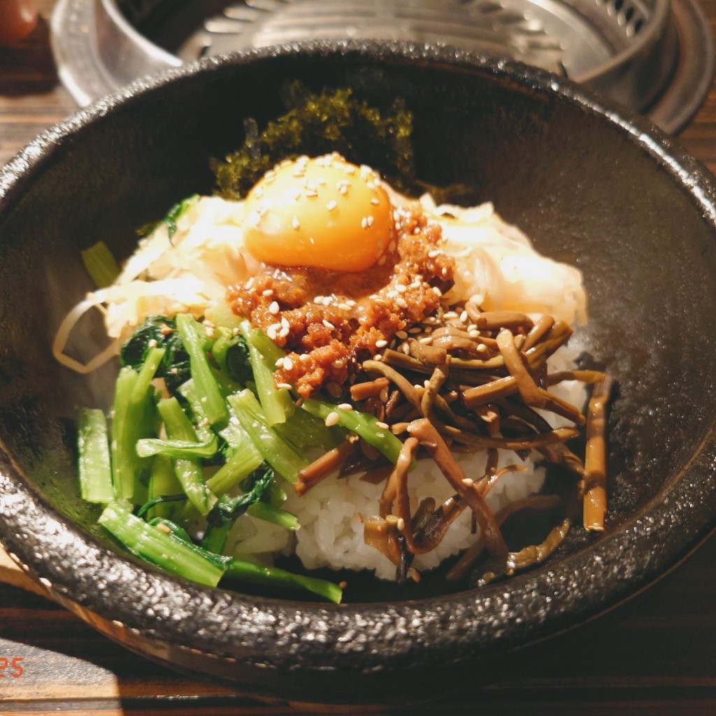 ユーザーが投稿した石焼ビビンバ定食の写真 - 実際訪問したユーザーが直接撮影して投稿した東池袋韓国料理コラボ 池袋店の写真