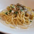 LIBaconCarbonara - 実際訪問したユーザーが直接撮影して投稿した丸の内イタリアンRIGOLETTO WINE AND BAR Marunouchiの写真のメニュー情報