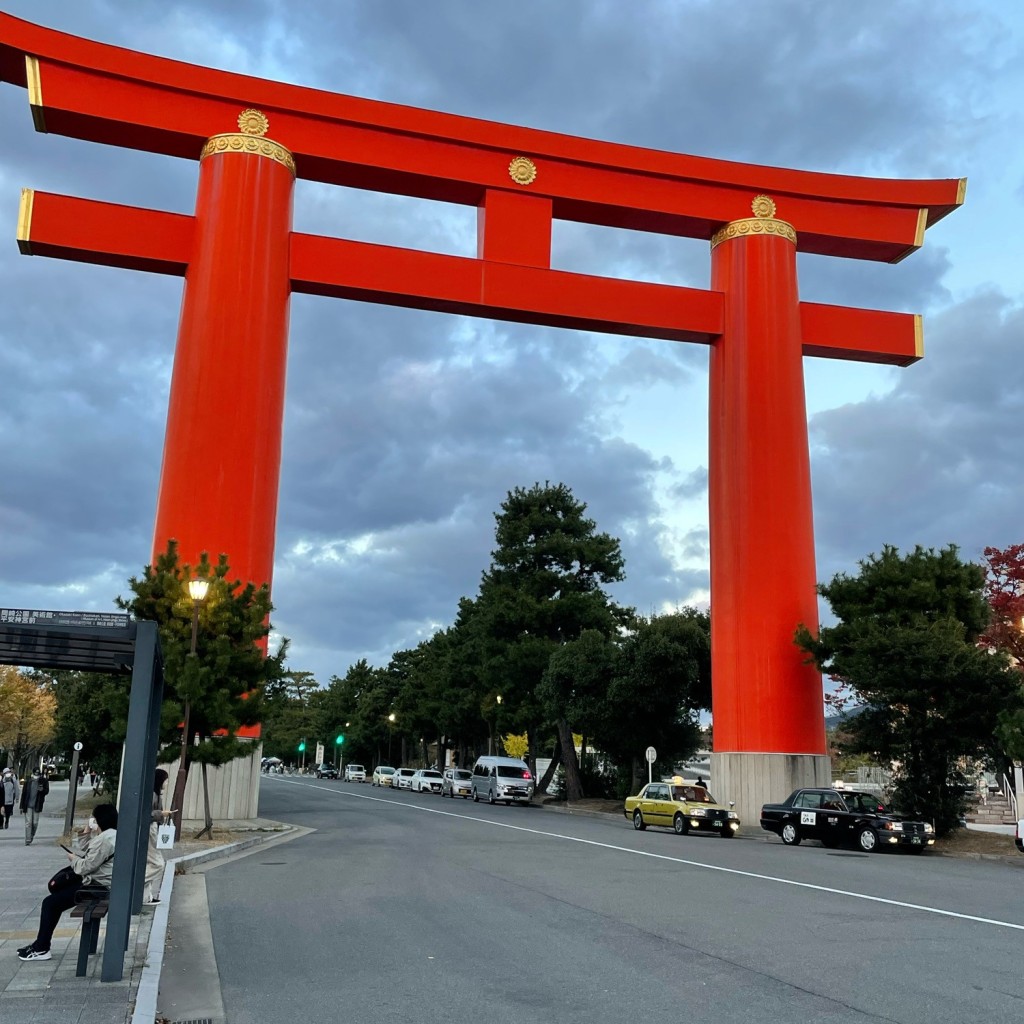 かずくんグルメと旅行さんが投稿した岡崎西天王町神社のお店平安神宮/ヘイアン ジングウの写真