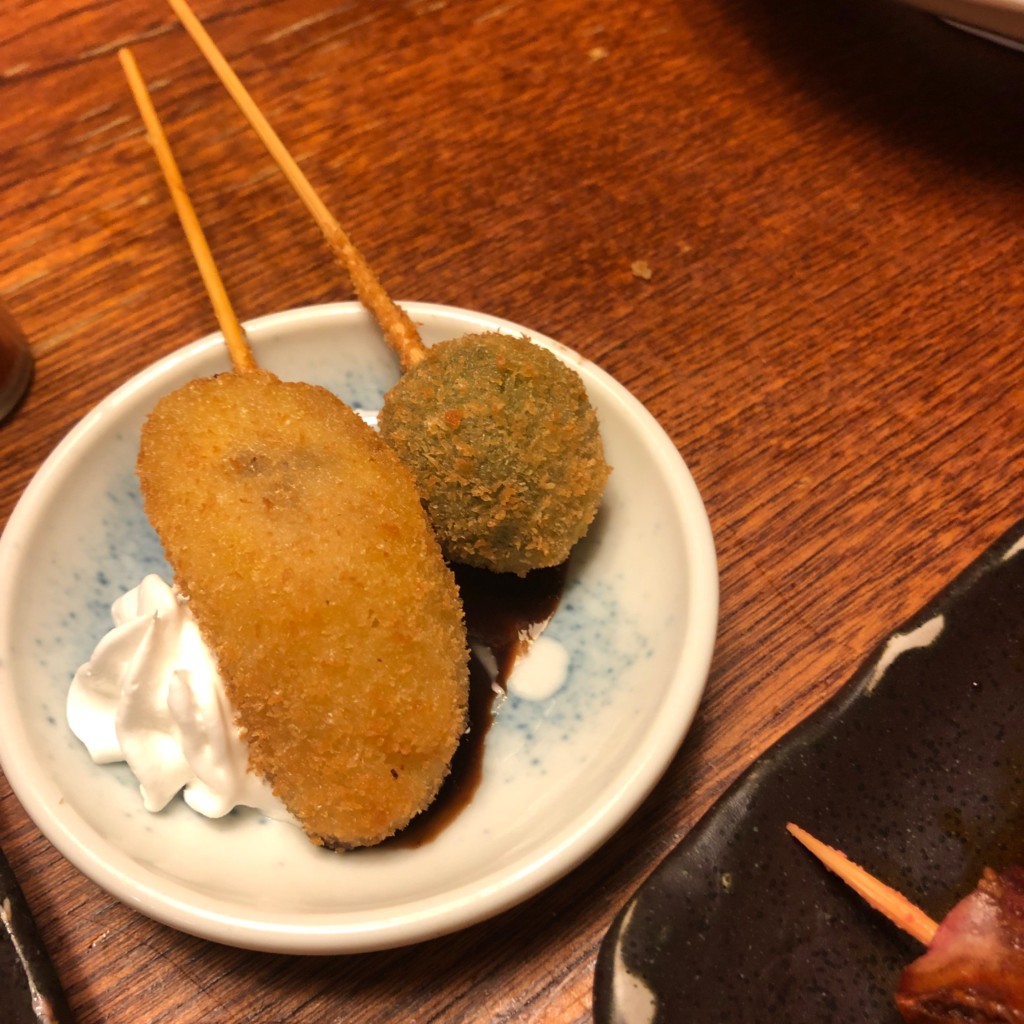 ユーザーが投稿した串揚げ、串焼きの写真 - 実際訪問したユーザーが直接撮影して投稿した六地蔵串揚げ / 串かつ串八 六地蔵店の写真