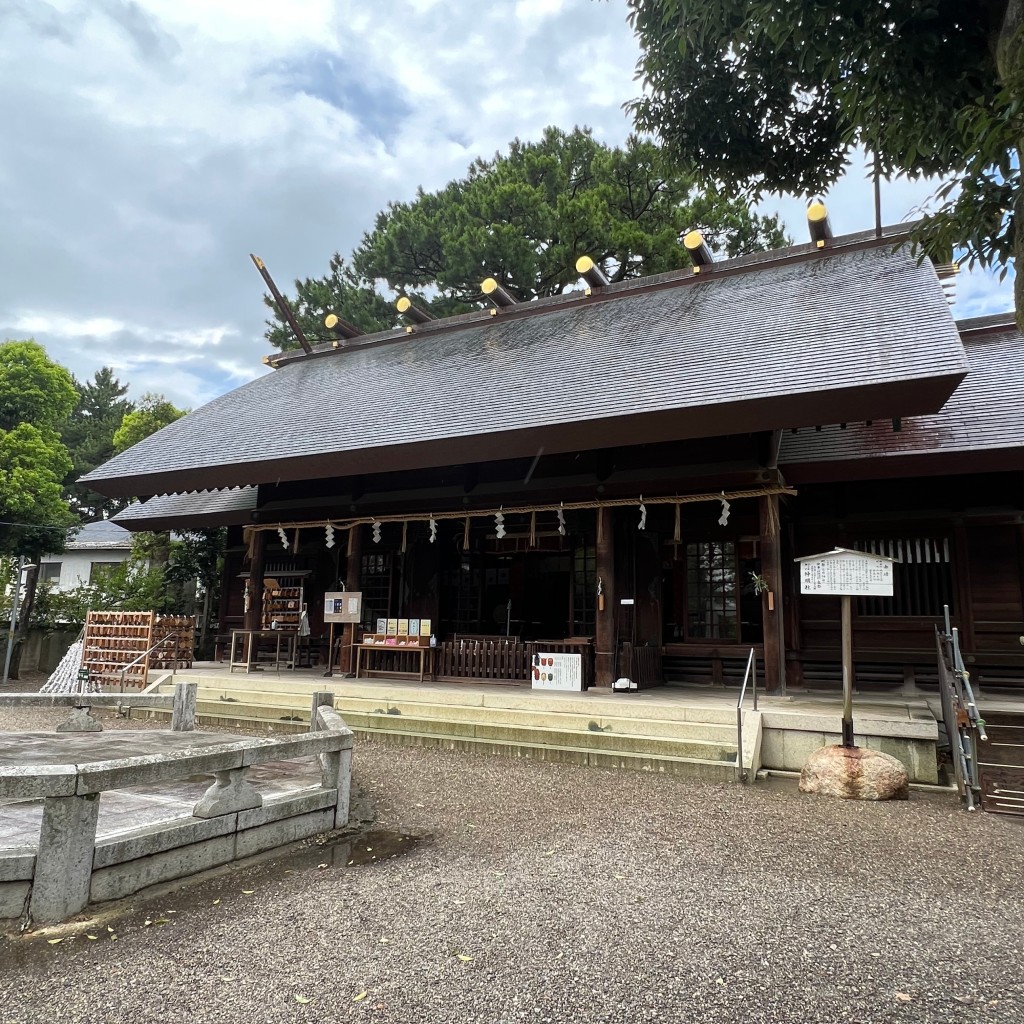 実際訪問したユーザーが直接撮影して投稿した八町通文化財安久美神戸神明社幣殿及び拝殿の写真