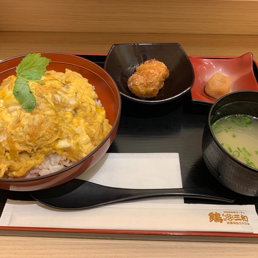 ユーザーが投稿した鶏かつ丼 唐揚げのセットの写真 - 実際訪問したユーザーが直接撮影して投稿した栄鶏料理鶏三和 サカエチカ店の写真