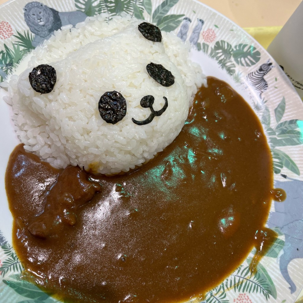 ユーザーが投稿した特盛パンダカレー甘口の写真 - 実際訪問したユーザーが直接撮影して投稿した堅田カレーマルシェの写真