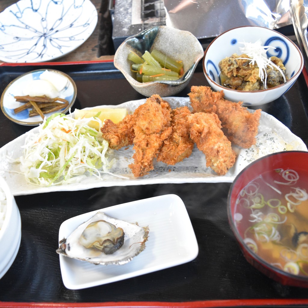 ユーザーが投稿したかきフライ定食の写真 - 実際訪問したユーザーが直接撮影して投稿した中島町浜田魚介 / 海鮮料理かき処 海の写真