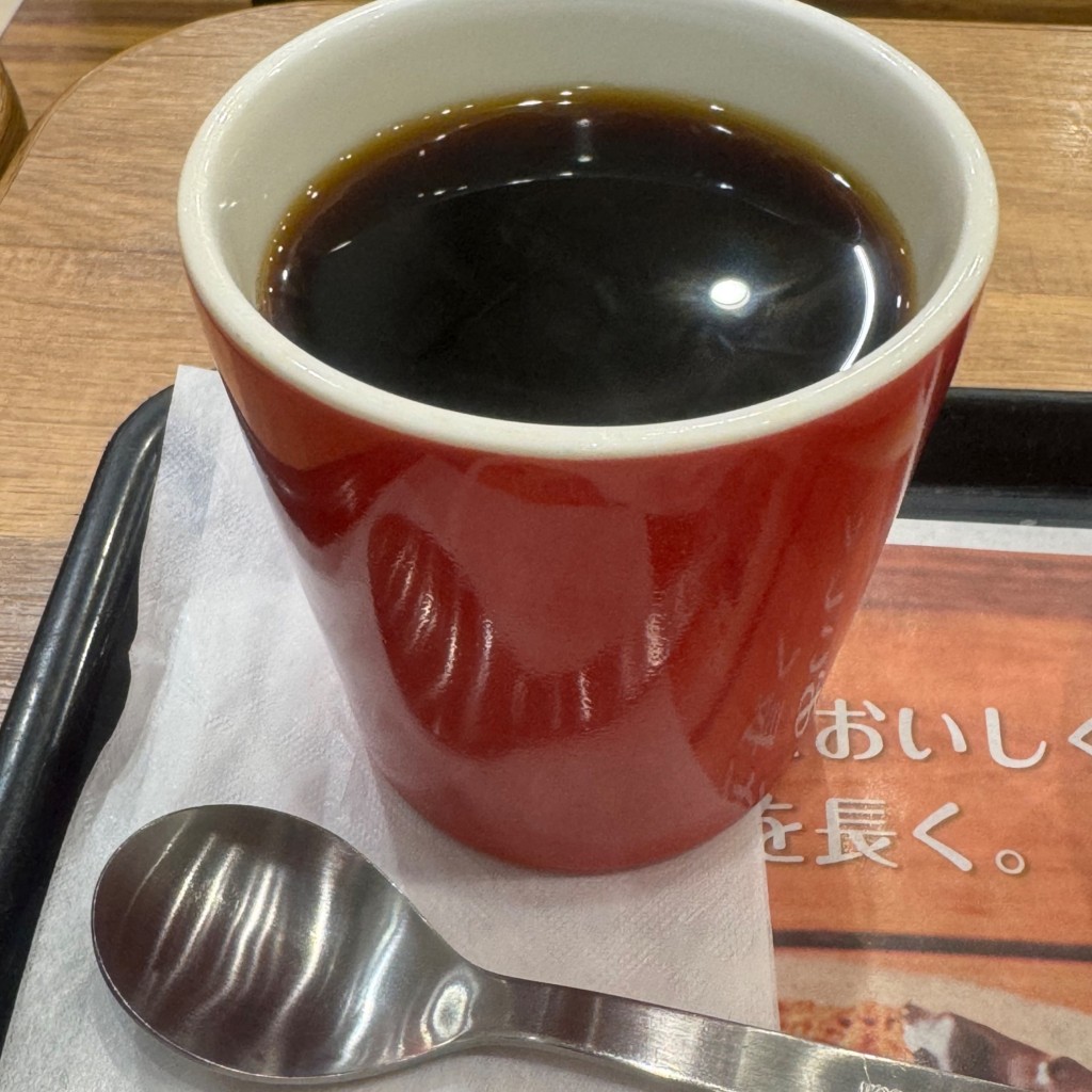 ユーザーが投稿したミスドドリンクAセット (飲茶)の写真 - 実際訪問したユーザーが直接撮影して投稿した深谷中ドーナツミスタードーナツ 綾瀬タウンヒルズの写真