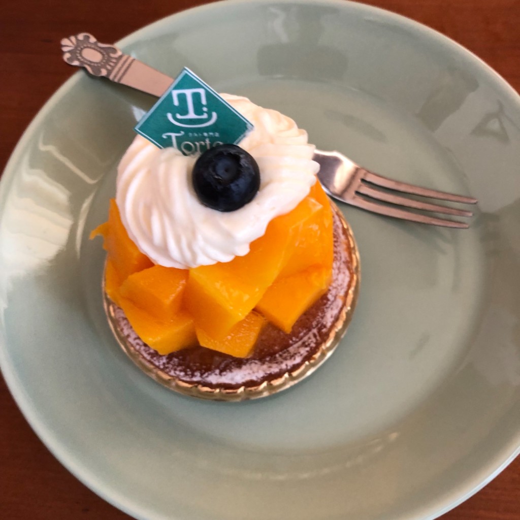 ユーザーが投稿したマンゴーのタルトの写真 - 実際訪問したユーザーが直接撮影して投稿した焼山カフェタルト専門店 Torteの写真
