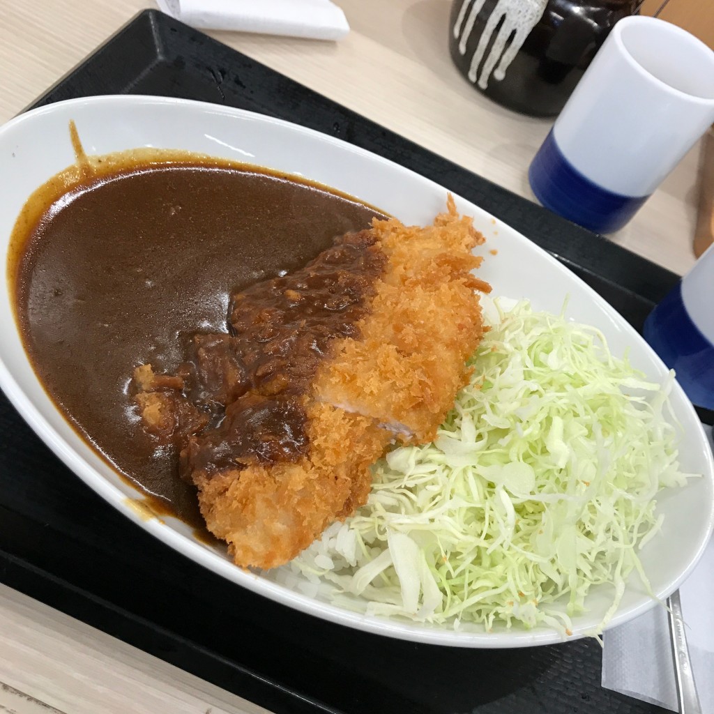 ユーザーが投稿したカツカレーの写真 - 実際訪問したユーザーが直接撮影して投稿した北本地ケ原町とんかつかつや 愛知尾張旭店の写真