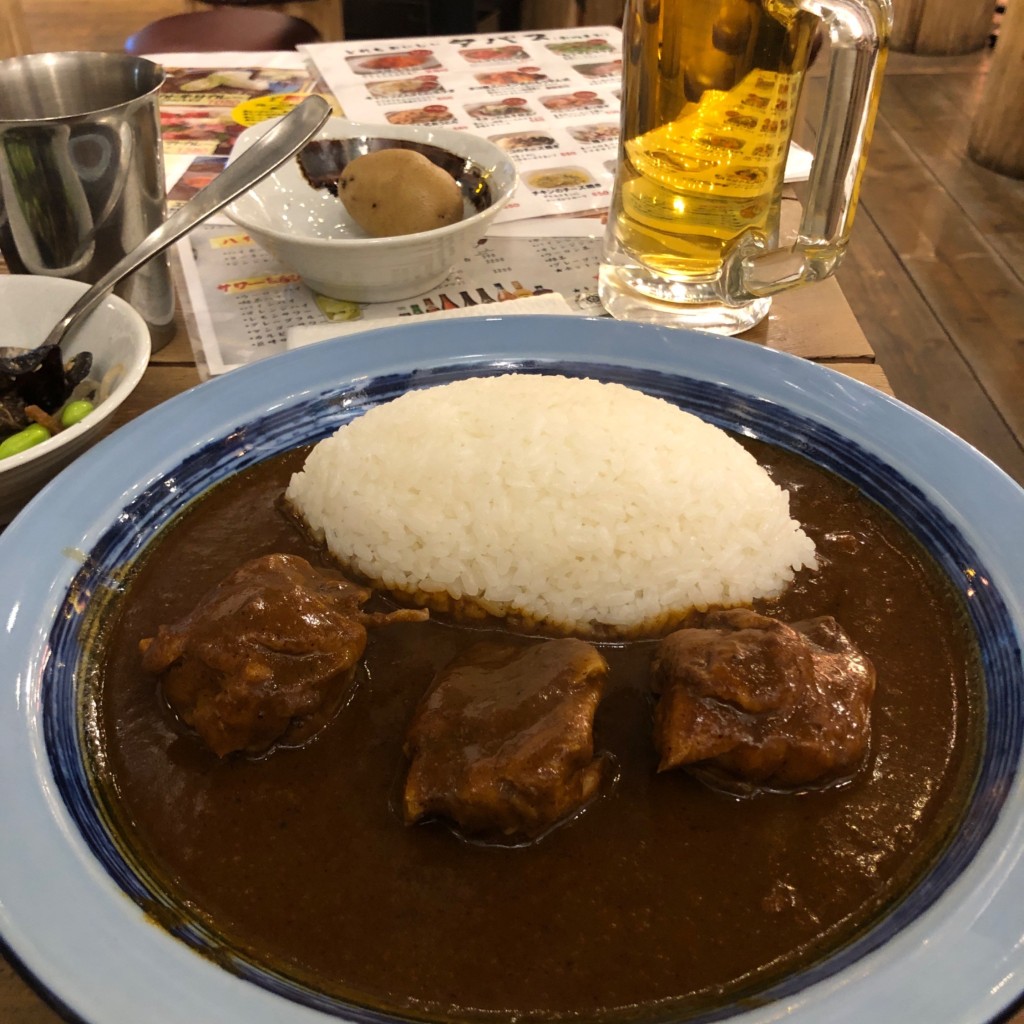 ユーザーが投稿したチキンカレーの写真 - 実際訪問したユーザーが直接撮影して投稿した高島カレーもうやんカレー 横浜アソビル店の写真