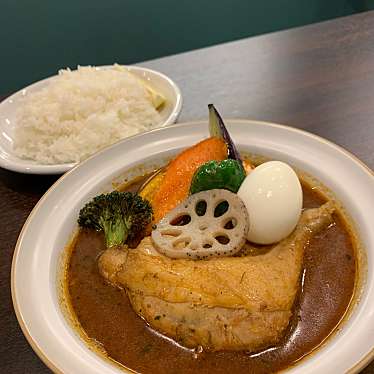 実際訪問したユーザーが直接撮影して投稿した緑スープカレースープカレー 匙と香の写真