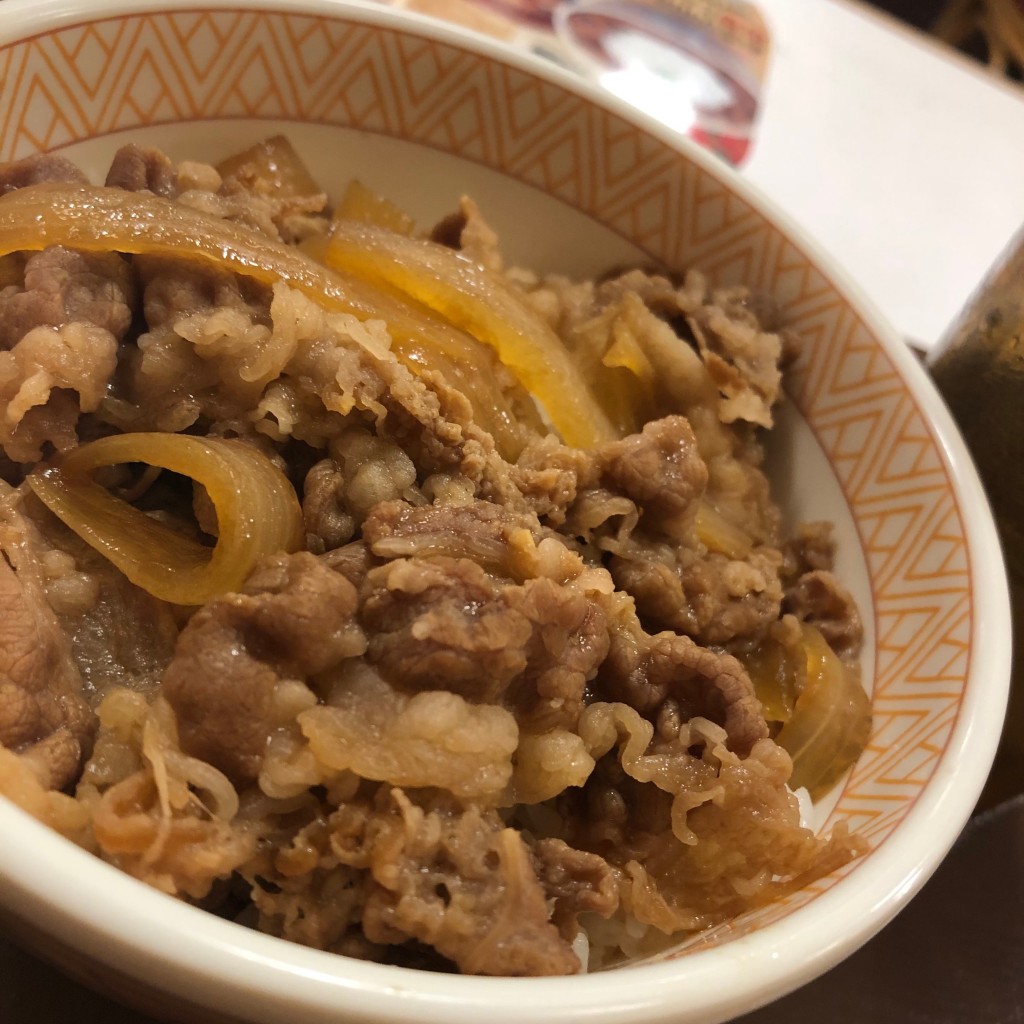 ユーザーが投稿した牛丼ミニの写真 - 実際訪問したユーザーが直接撮影して投稿した中央牛丼すき家 仙台クリスロード店の写真