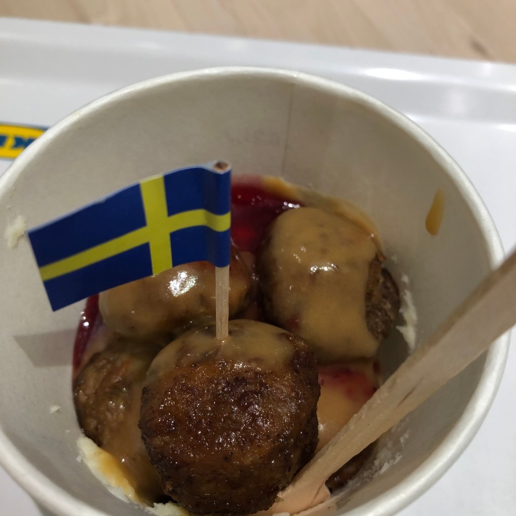 ユーザーが投稿したミートボールの写真 - 実際訪問したユーザーが直接撮影して投稿した神宮前カフェスウェーデンカフェ IKEA原宿店の写真