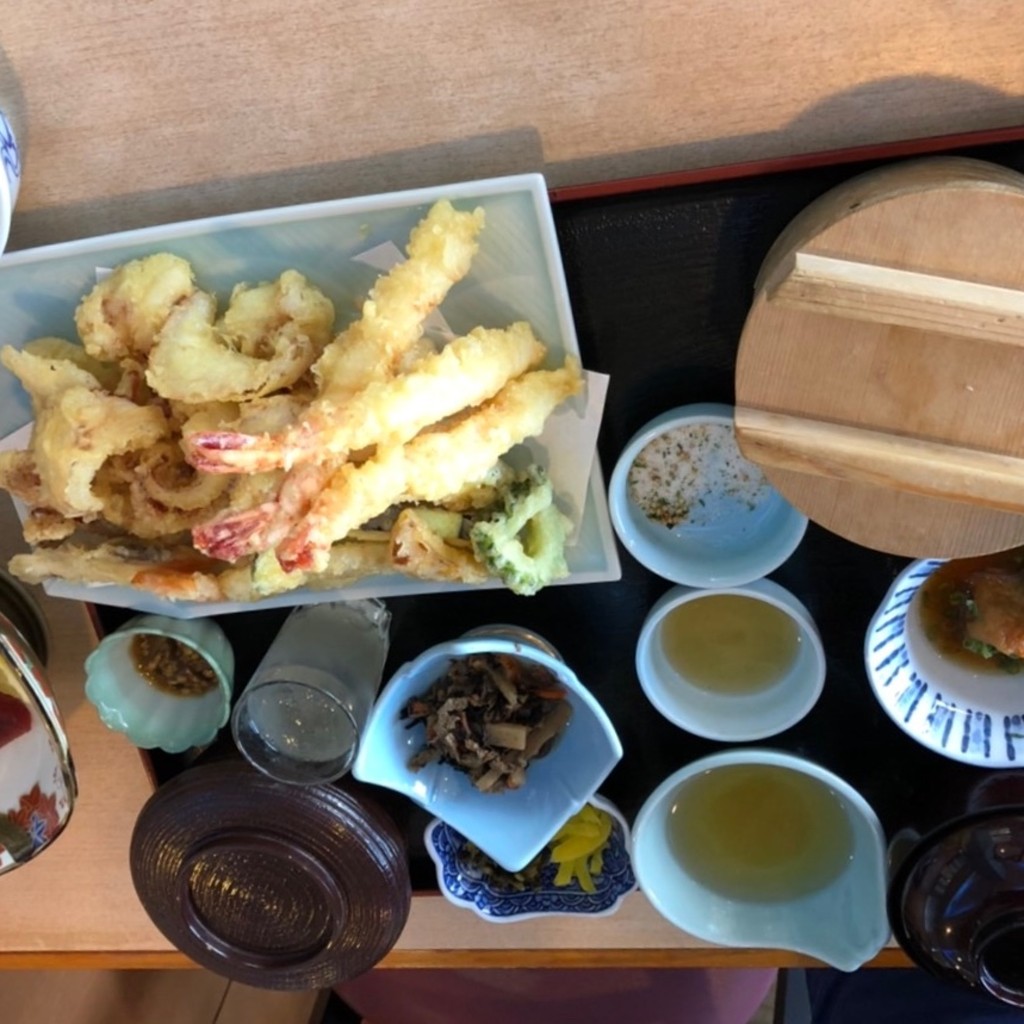 ユーザーが投稿した天ぷら御膳の写真 - 実際訪問したユーザーが直接撮影して投稿した呼子町殿ノ浦魚介 / 海鮮料理いか本家 いそ浜別館の写真