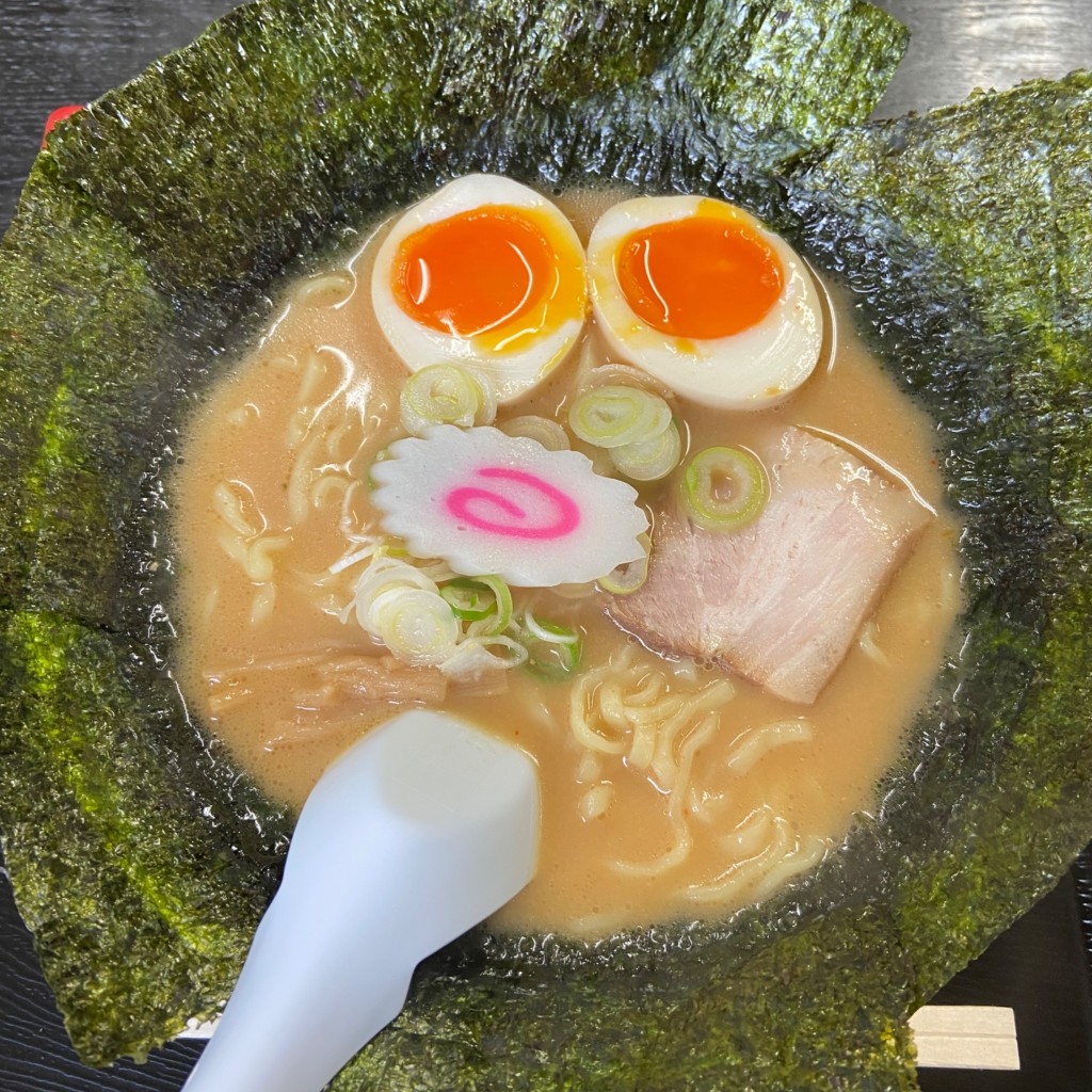 ユーザーが投稿したのりたまラーメンの写真 - 実際訪問したユーザーが直接撮影して投稿した山見町ラーメン / つけ麺よどやの写真