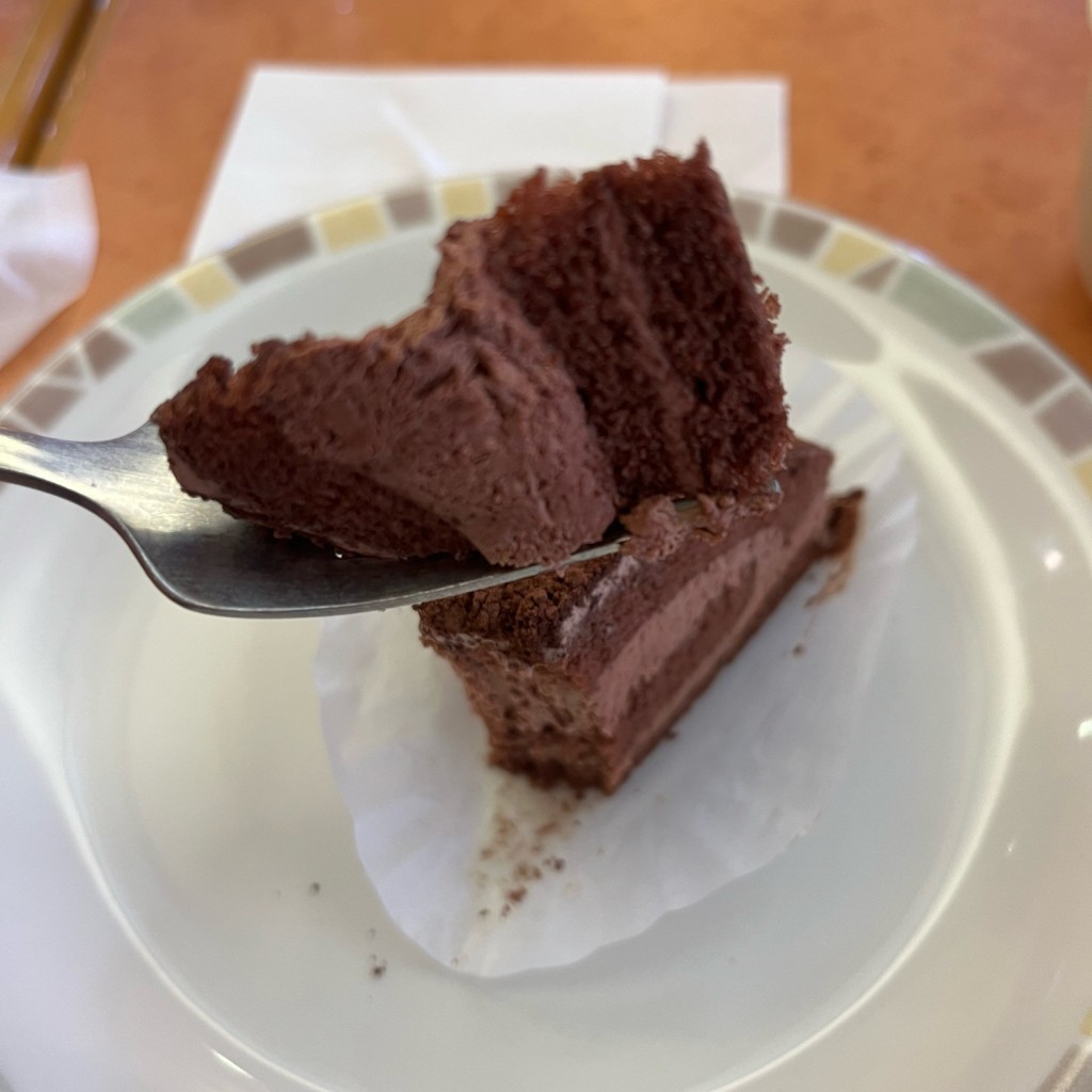 ユーザーが投稿したチョコレートケーキの写真 - 実際訪問したユーザーが直接撮影して投稿した浜町イタリアンサイゼリヤ 太田浜町店の写真