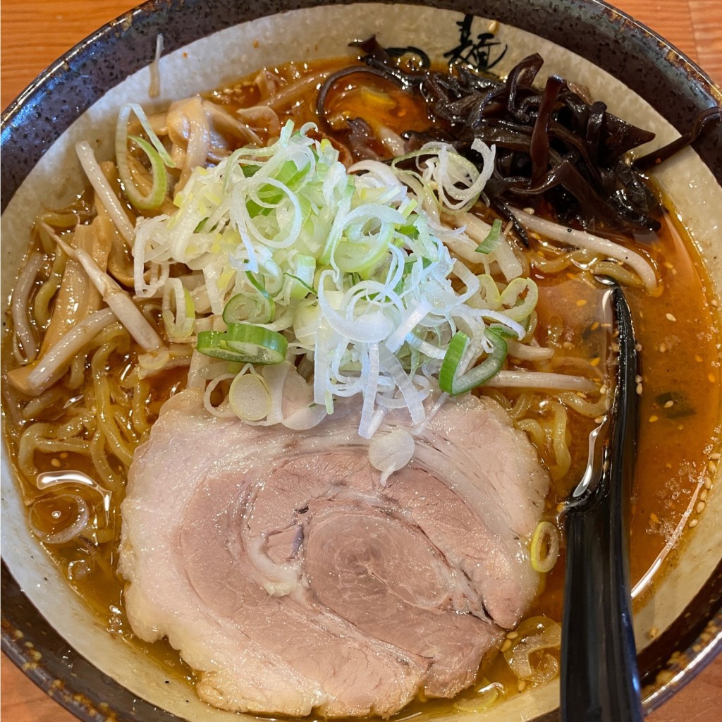 ユーザーが投稿した辛みそラーメンの写真 - 実際訪問したユーザーが直接撮影して投稿した太郎丸本町餃子麺屋つくし 本店の写真