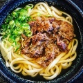 肉うどん - 実際訪問したユーザーが直接撮影して投稿した船津町うどんあずみうどん 大牟田店の写真のメニュー情報