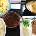 豚焼肉定食 - 実際訪問したユーザーが直接撮影して投稿した千住曙町牛丼松屋 牛田店の写真のメニュー情報