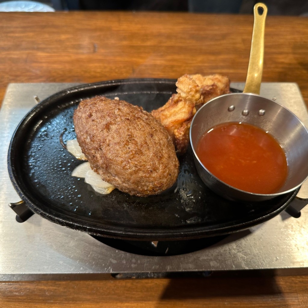 ユーザーが投稿したハンバーグランチの写真 - 実際訪問したユーザーが直接撮影して投稿した旭丘洋食ステーキMAX 江古田店の写真