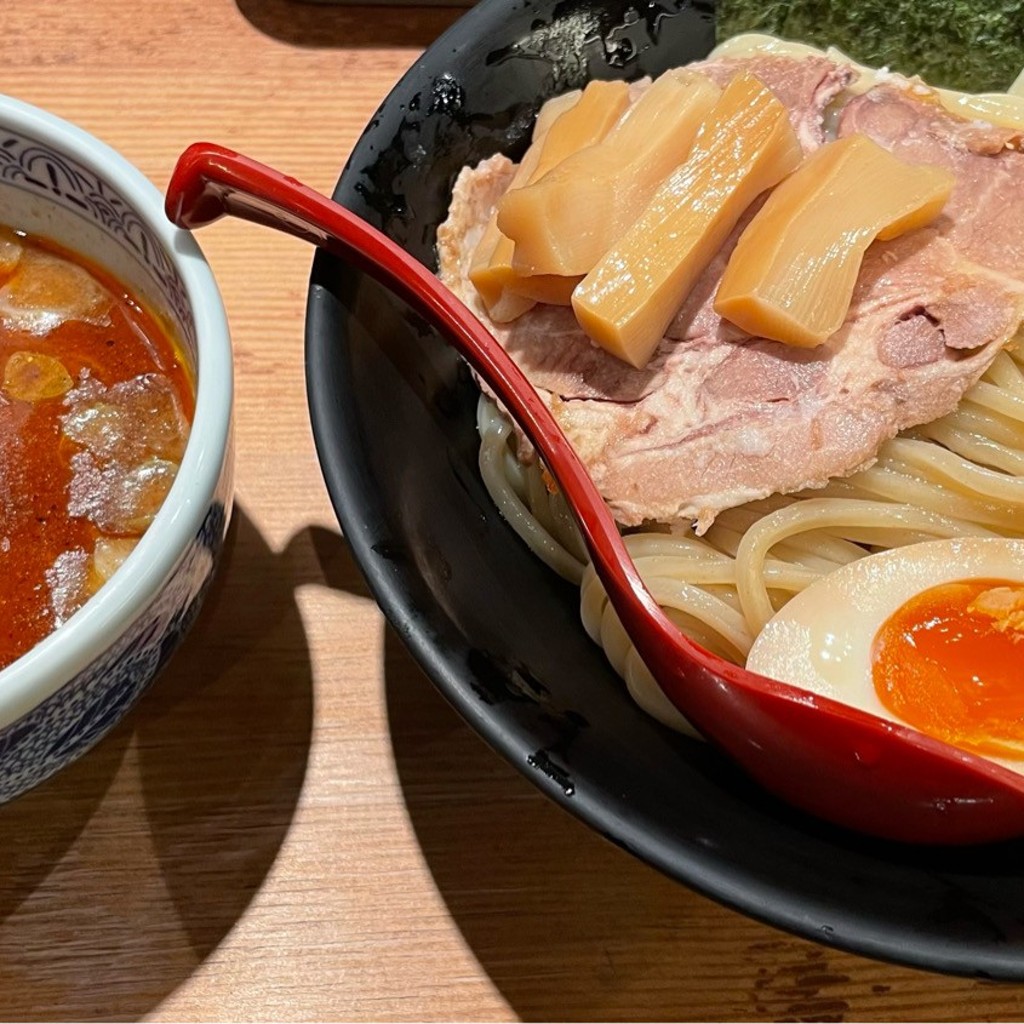 ユーザーが投稿した辛つけ麺の写真 - 実際訪問したユーザーが直接撮影して投稿した西池袋つけ麺専門店三田製麺所 池袋西口店の写真