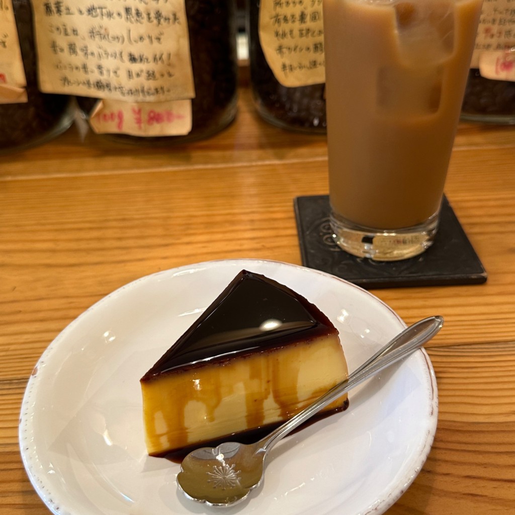 ユーザーが投稿したtoranokocoffee21 プリンセットの写真 - 実際訪問したユーザーが直接撮影して投稿したコーヒー専門店TORANOKOの写真