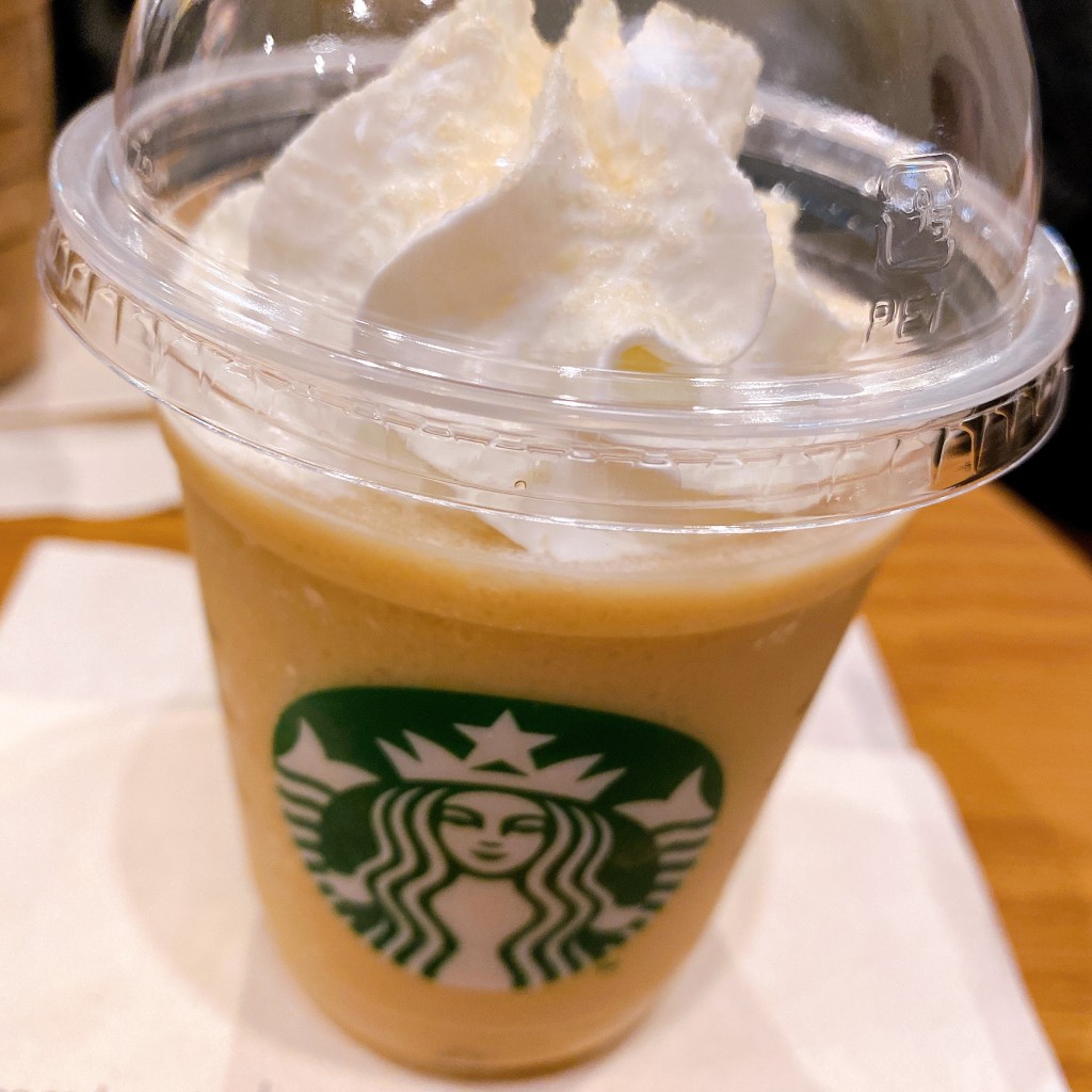 ユーザーが投稿したほうじ茶クリームフラペチーノの写真 - 実際訪問したユーザーが直接撮影して投稿した南幸カフェスターバックスコーヒー 横浜ジョイナス店の写真