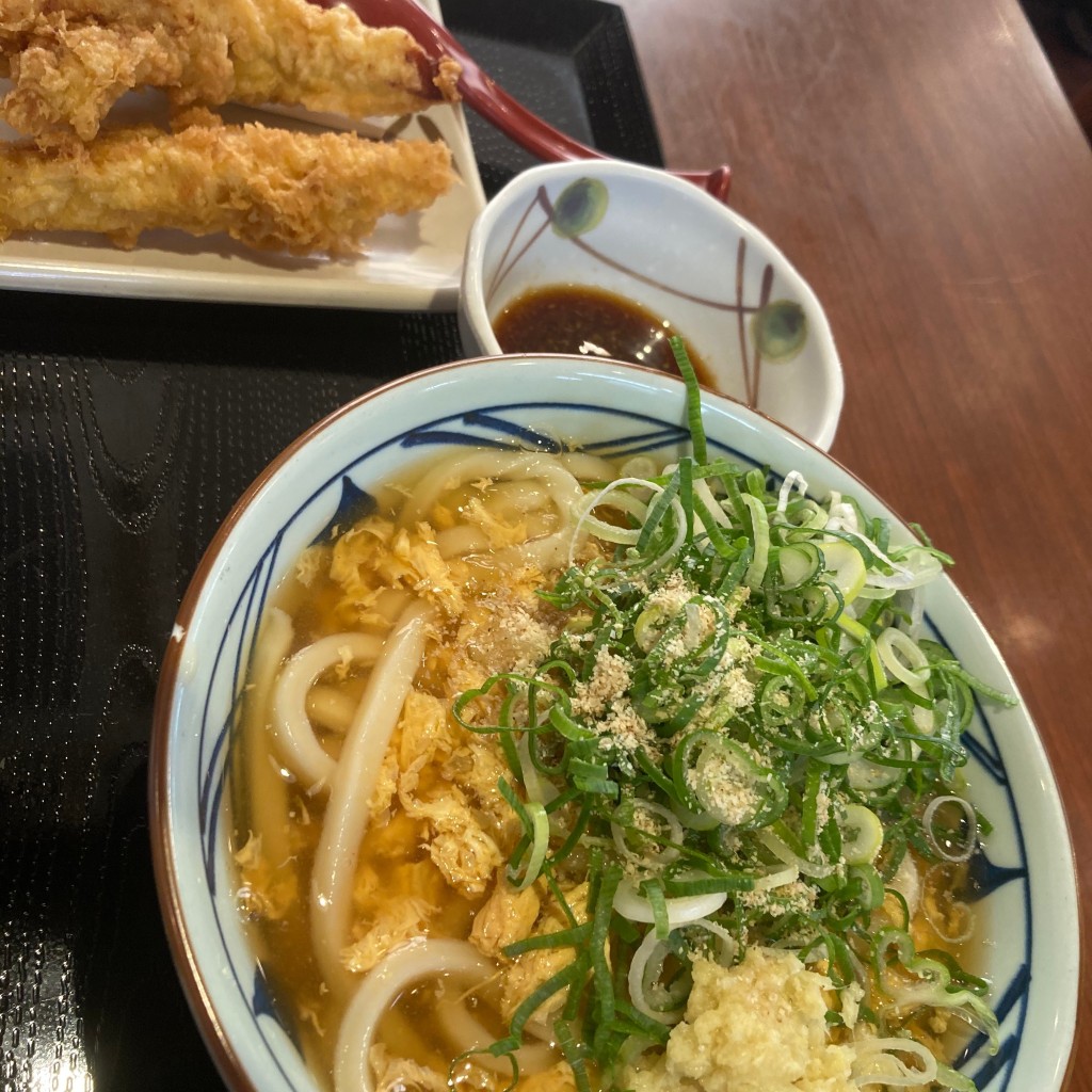 ユーザーが投稿した玉子あんかけセットの写真 - 実際訪問したユーザーが直接撮影して投稿した西塚町うどん丸亀製麺 浜松西塚の写真