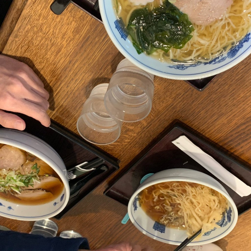 ユーザーが投稿したワンタンメンの写真 - 実際訪問したユーザーが直接撮影して投稿した湯本中華料理日清亭 本店の写真
