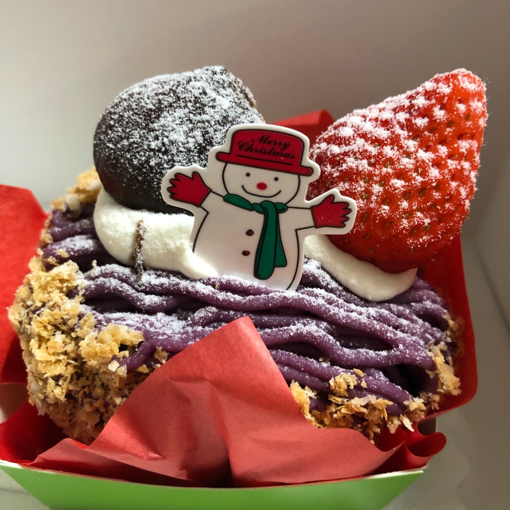 ユーザーが投稿したいちごと栗と紅芋のケーキの写真 - 実際訪問したユーザーが直接撮影して投稿した加古川町粟津ケーキロゼッテンの写真
