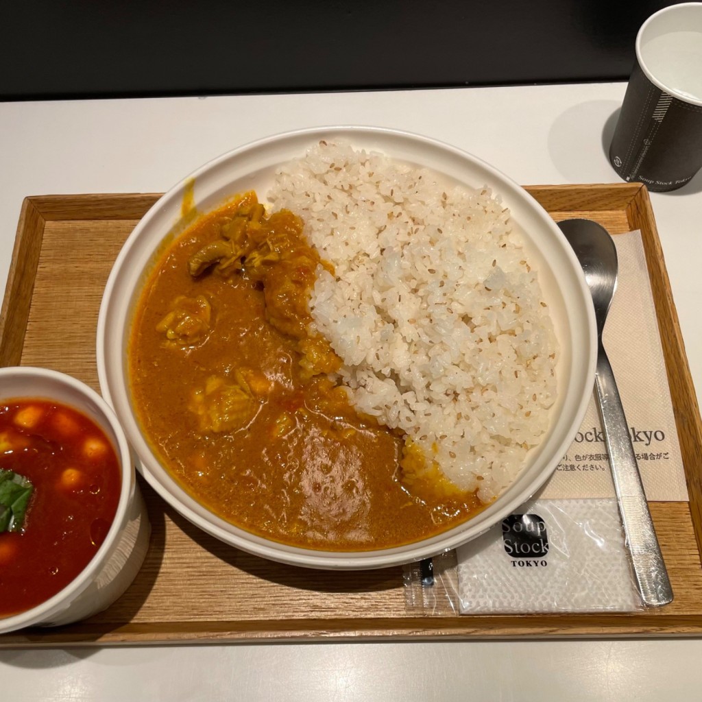 ユーザーが投稿した東京チキンカレーの写真 - 実際訪問したユーザーが直接撮影して投稿した西池袋洋食スープストック東京 ルミネ池袋店の写真