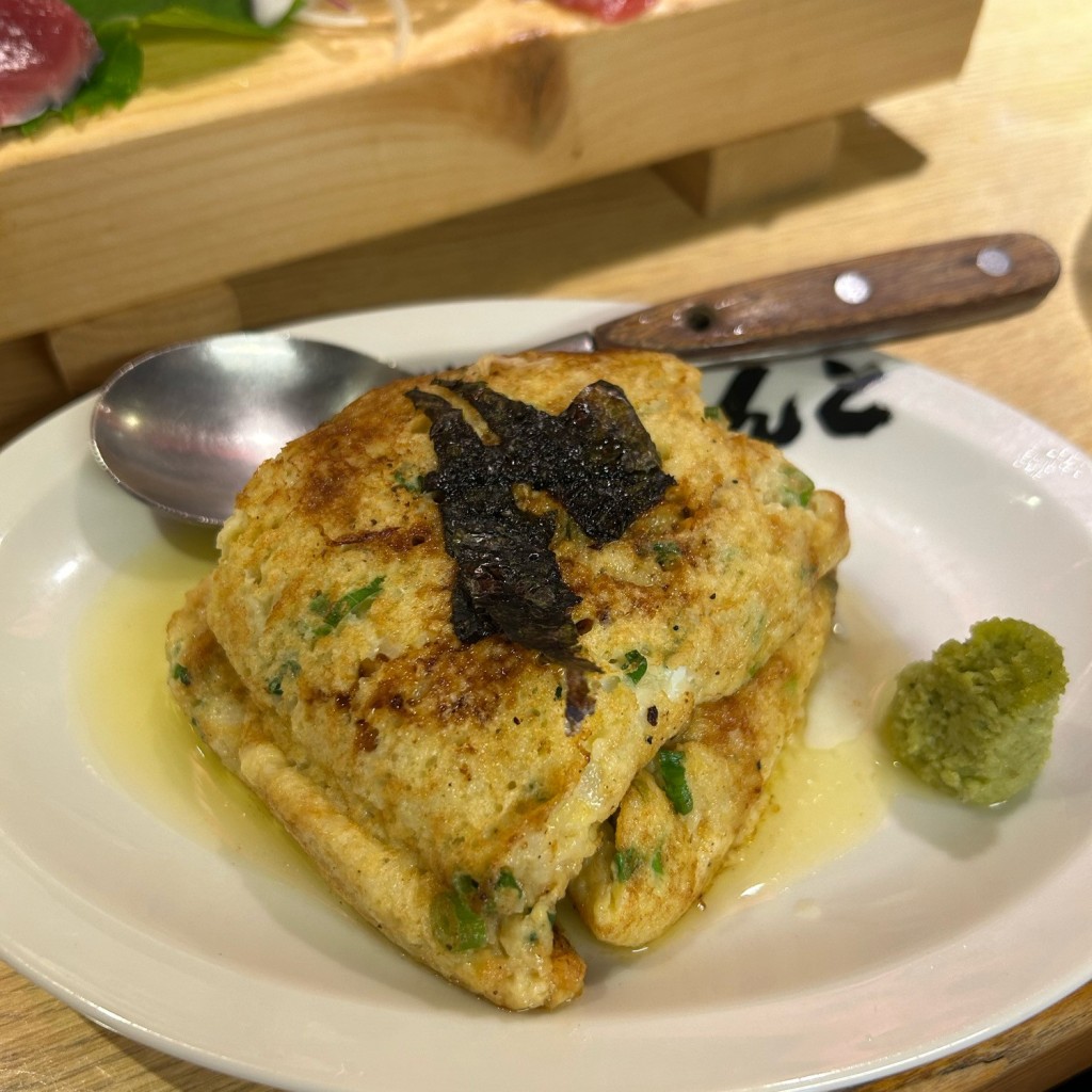 ユーザーが投稿した山芋ステーキの写真 - 実際訪問したユーザーが直接撮影して投稿した田町居酒屋濱松たんと 本店の写真