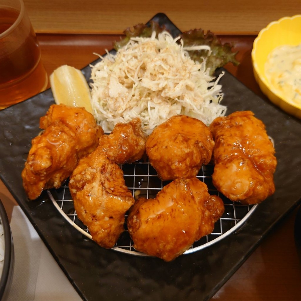 ユーザーが投稿した南蛮定食白飯7の写真 - 実際訪問したユーザーが直接撮影して投稿した栄鶏料理鶏三和 サカエチカ店の写真