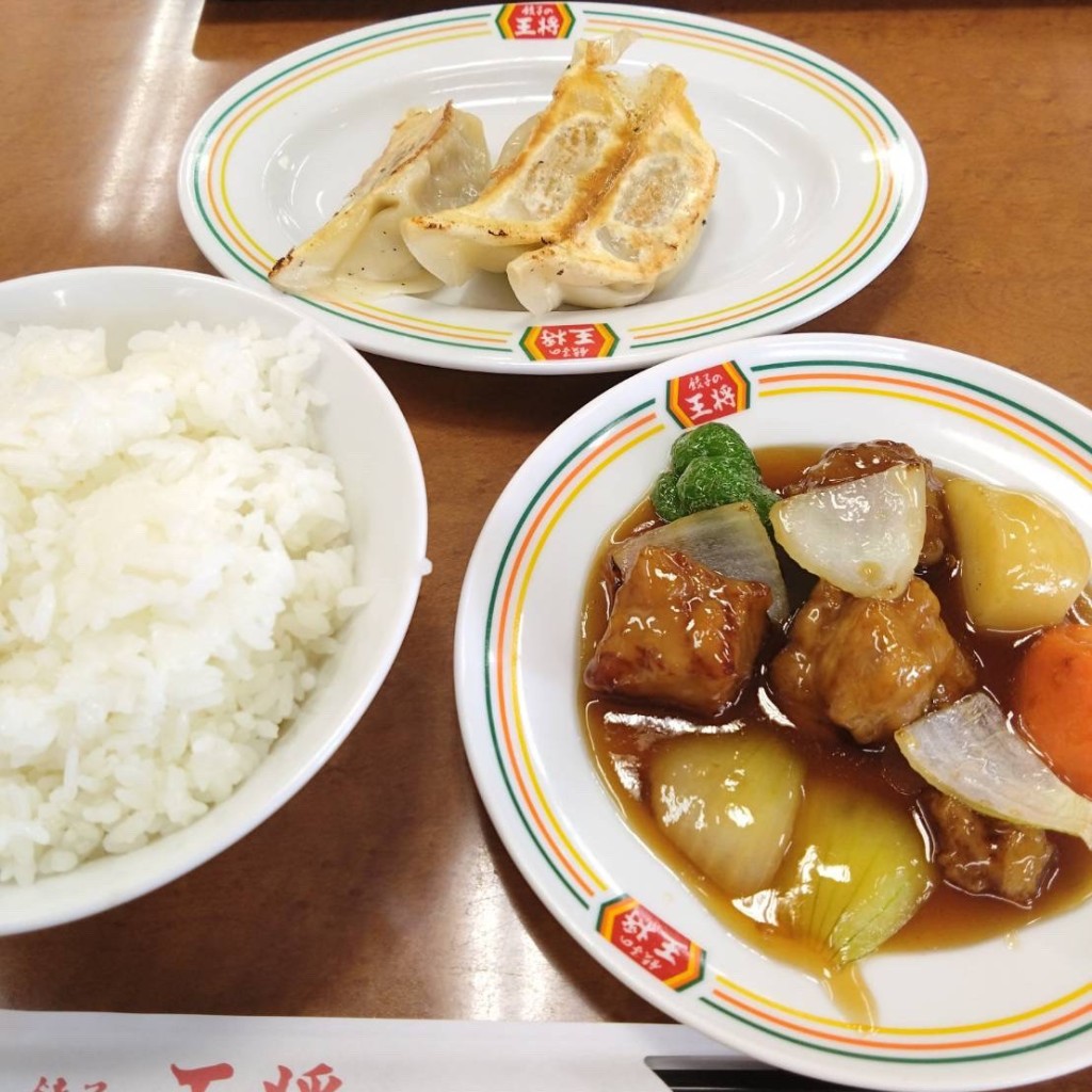 ユーザーが投稿した酢豚の写真 - 実際訪問したユーザーが直接撮影して投稿した長居東餃子餃子の王将 長居店の写真