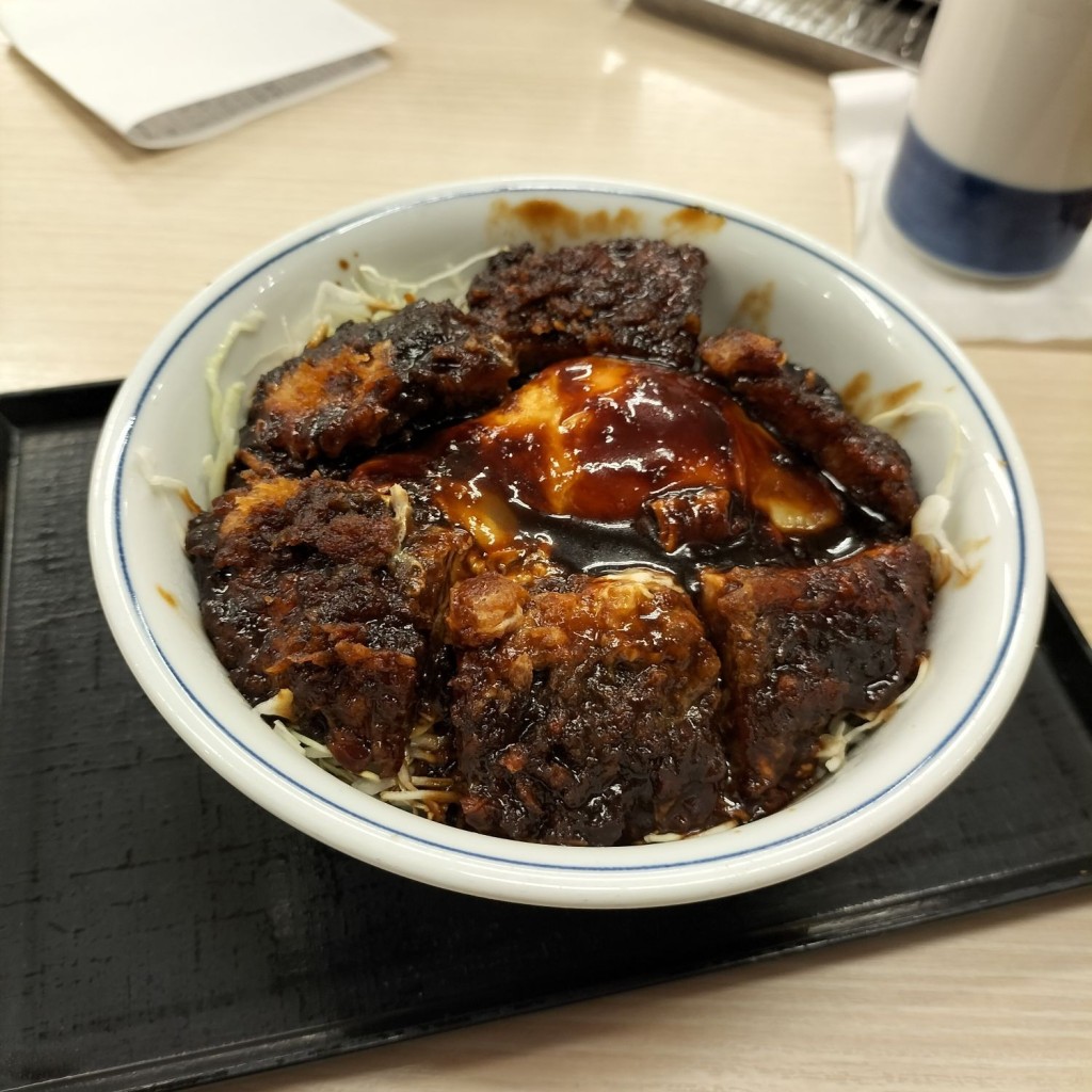 ユーザーが投稿した味噌たまカツ丼の写真 - 実際訪問したユーザーが直接撮影して投稿した八幡とんかつかつや 多賀城店の写真