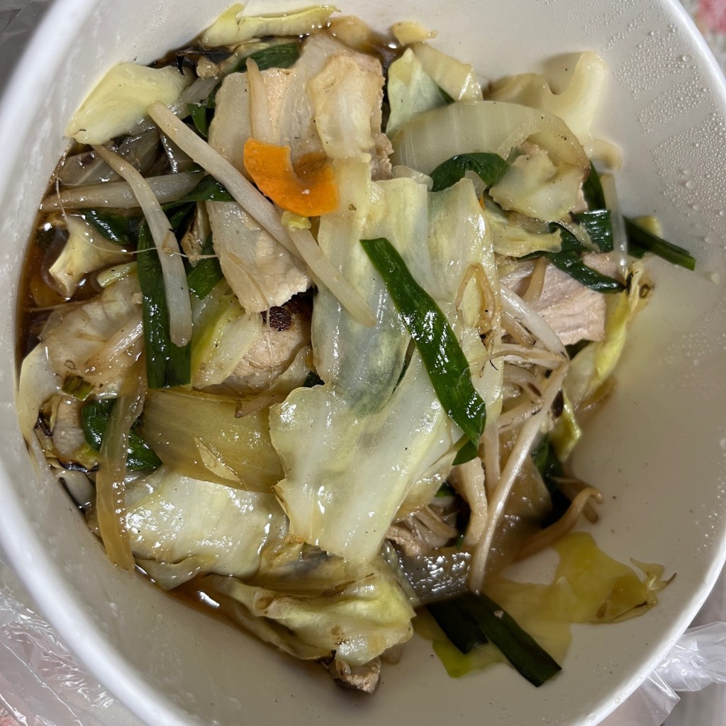 ユーザーが投稿した単品肉野菜540弁の写真 - 実際訪問したユーザーが直接撮影して投稿した東和泉中華料理松軒中華食堂 狛江店の写真