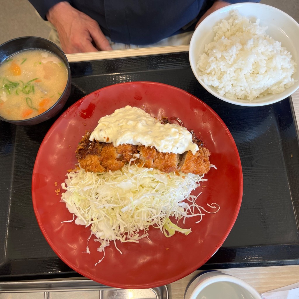 ユーザーが投稿したタルタルチキンカツ定食の写真 - 実際訪問したユーザーが直接撮影して投稿した石江とんかつかつや 青森西バイパス店の写真