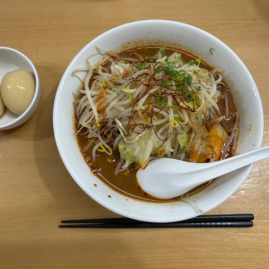 Okayama_foodさんが投稿した吉岡ラーメン / つけ麺のお店らーめん食楽/ラーメンクラの写真