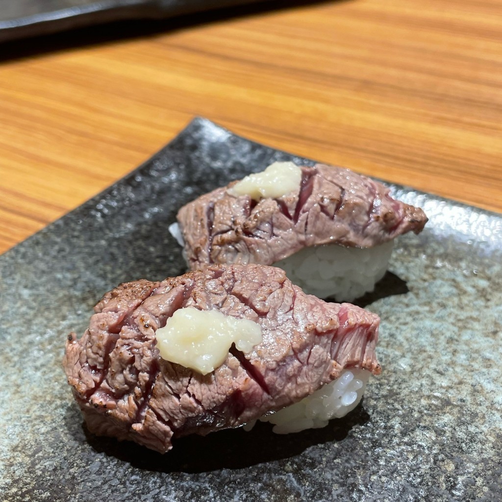 ユーザーが投稿した松阪牛炙りの写真 - 実際訪問したユーザーが直接撮影して投稿した戸水寿司海天すし 金沢港店の写真