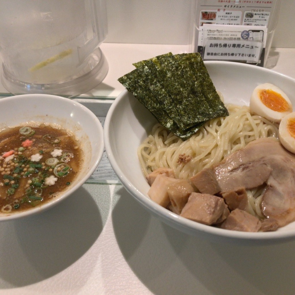 ユーザーが投稿したスペシャルつけ麺の写真 - 実際訪問したユーザーが直接撮影して投稿した神南ラーメン専門店らーめんと甘味処 九月堂の写真