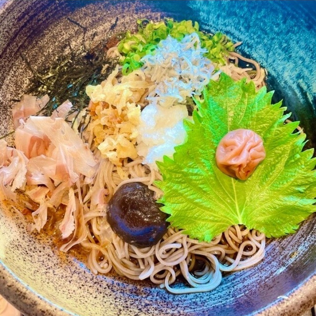 ユーザーが投稿した梅オロシそばの写真 - 実際訪問したユーザーが直接撮影して投稿した泉町和食 / 日本料理藍屋 新所沢店の写真