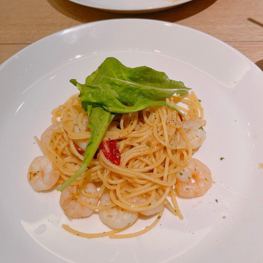 ユーザーが投稿したペペロンチーノの写真 - 実際訪問したユーザーが直接撮影して投稿した新宿カフェHATAKE CAFE 新宿伊勢丹店の写真