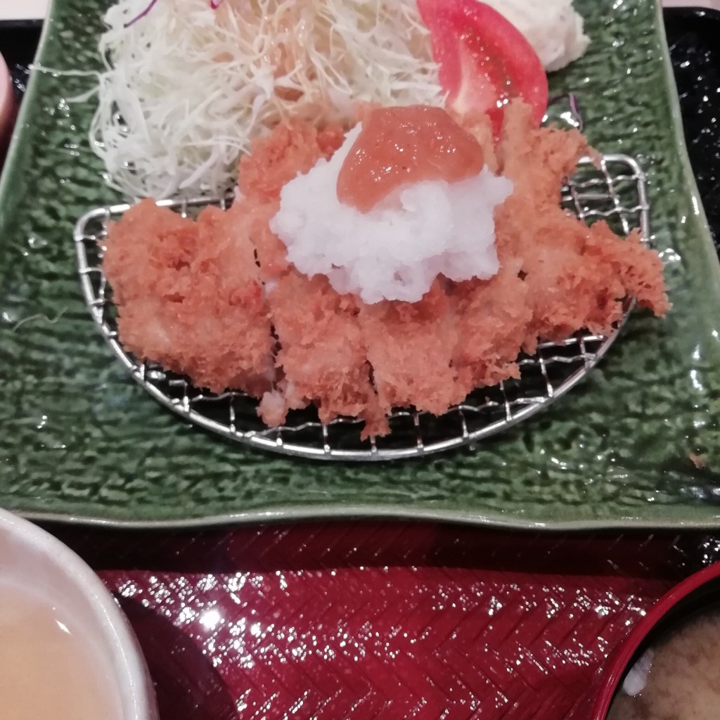 ユーザーが投稿した[定食]梅おろしチキンかつの写真 - 実際訪問したユーザーが直接撮影して投稿した若松町定食屋大戸屋 横須賀モアーズシティ店の写真