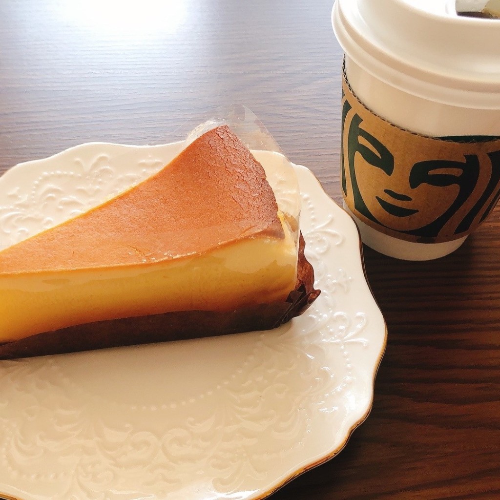 ユーザーが投稿したニューヨークチーズケーキの写真 - 実際訪問したユーザーが直接撮影して投稿した笹沖カフェスターバックスコーヒー 倉敷笹沖店の写真