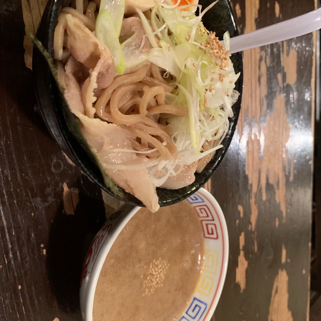 ユーザーが投稿したドロつけ麺 全部のせの写真 - 実際訪問したユーザーが直接撮影して投稿した十日町ラーメン / つけ麺亞呉屋 山形駅前店の写真