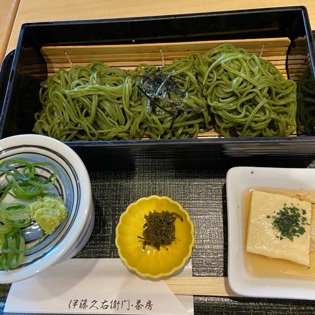 ユーザーが投稿した抹茶そば(C)の写真 - 実際訪問したユーザーが直接撮影して投稿した莵道スイーツ伊藤久右衛門 宇治本店の写真