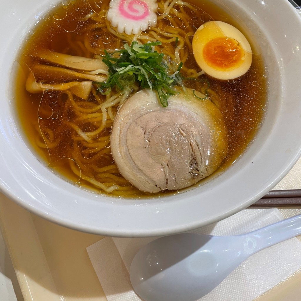 ユーザーが投稿した醤油ラーメンの写真 - 実際訪問したユーザーが直接撮影して投稿した古淵ファーストフードポッポ 古淵店の写真