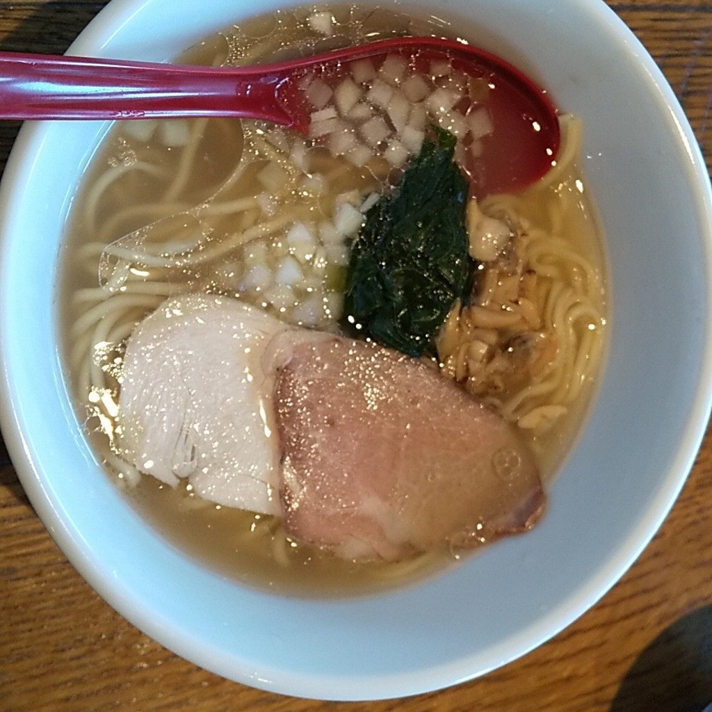 ユーザーが投稿した貝だし塩ラーメンの写真 - 実際訪問したユーザーが直接撮影して投稿した安中ラーメン専門店麺屋 わくやの写真