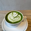 抹茶ラテ - 実際訪問したユーザーが直接撮影して投稿した南青山カフェCAFÉ KITSUNÉ Aoyamaの写真のメニュー情報